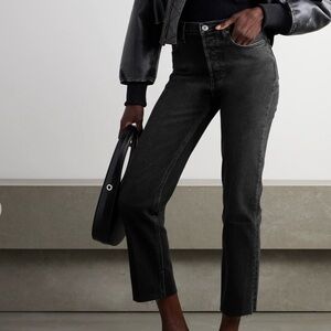 Re/Done 70s Stove Pipe Jeans Black